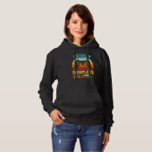 Niveau 4 Compleet 4 Jubileum Grappig 4e Bruiloft A Hoodie (Voorkant volledig)