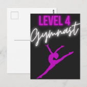 Niveau 4 Gymnast Briefkaart (Voorkant / Achterkant)