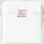 Niveau 4 Gymnast harten Ronde Sticker (Tas)