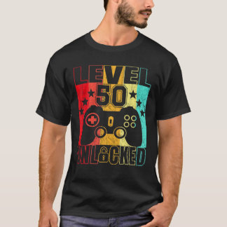 Niveau 50 50yr BDay-Mannen 50th T-shirt