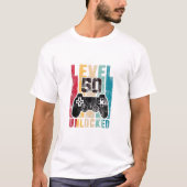 Niveau 50 jaar oud Bday T-shirt (Voorkant)