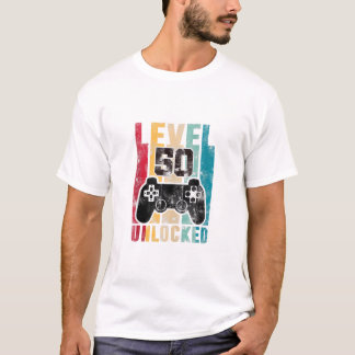 Niveau 50 jaar oud Bday T-shirt