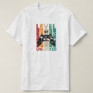 Niveau 50 niet vergrendeld, 50 op 50e dag cadeau t-shirt
