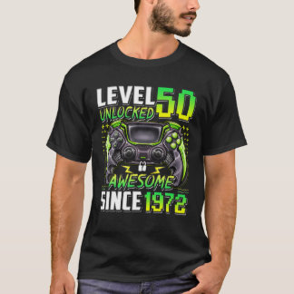 Niveau 50 niet-vergrendeld Geweldige sinds 1972 50 T-shirt