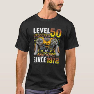 Niveau 50 niet-vergrendeld Geweldige sinds 1972 50 T-shirt