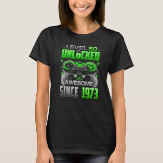Niveau 50 niet-vergrendeld Geweldige sinds 1973 50 T-shirt