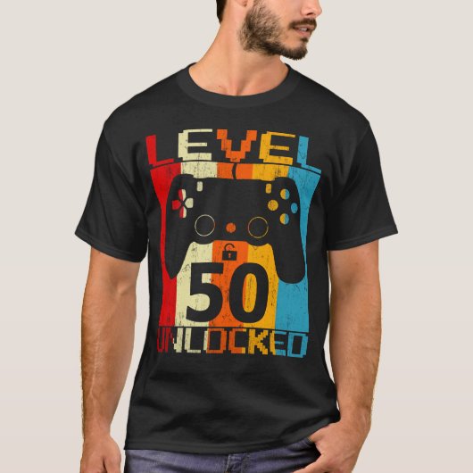 Niveau 50 ontgrendeld t-shirt (Voorkant)