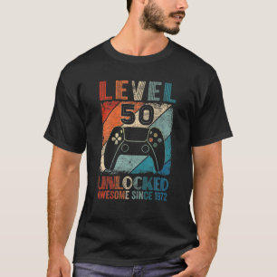 niveau 50 ontgrendelde videogamer Geweldige Sinc T-shirt