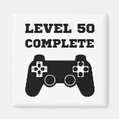 Niveau 50 volledig 50e verjaardag magneet (Voorkant)