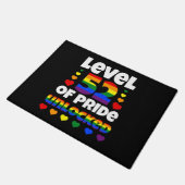 Niveau 52 van Pride Unlocked Rainbow LGBT 52e Deurmat (Schuin)