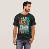 Niveau 53 Onvergrendelde videogamer 53e verjaardag T-shirt (Voorkant volledig)