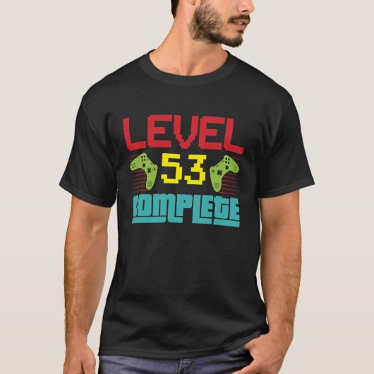 Niveau 53 Volledig niveau 53 Ontgrendeld 53 Maanda T-shirt (Voorkant)