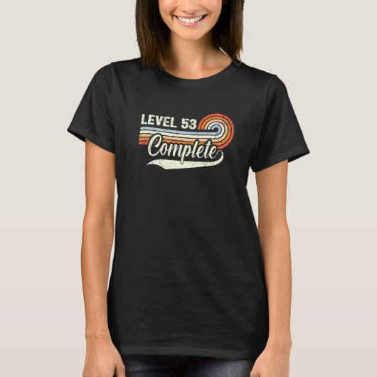 Niveau 53 volledige 53e bruiloft voor hem t-shirt (Voorkant)