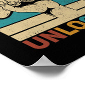 Niveau 54 niet-vergrendeld 54e verjaardag 54 jaar  poster (Hoek)