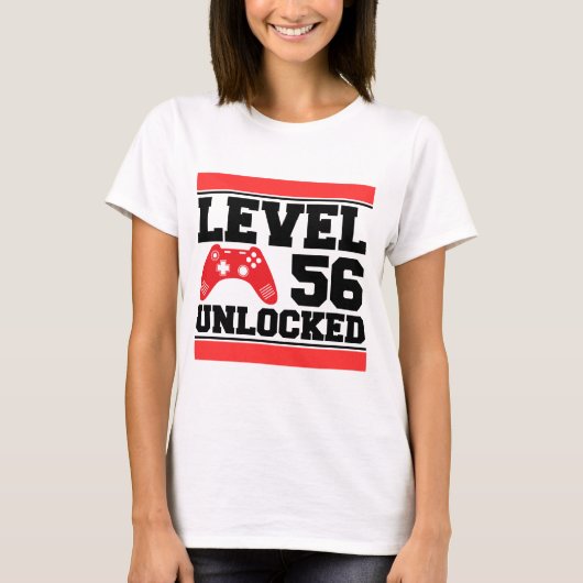 Niveau 56 ontgrendeld t-shirt (Voorkant)