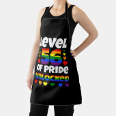 Niveau 56 van Pride Unlocked Rainbow LGBT 56e Schort (Insitu)