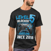 Niveau 5 Geweldige 2016 ontgrendeld videogame 5th  T-shirt (Voorkant)