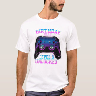 Niveau 5 ontgrendeld Schattigee videogame T-shirt