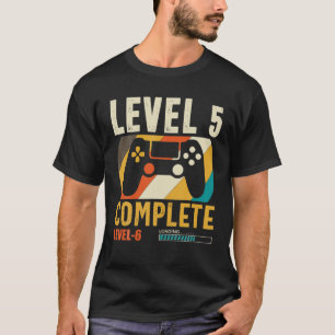 Niveau 5 Volledig Niveau 6 Lading 5th Birthday Vid T-shirt
