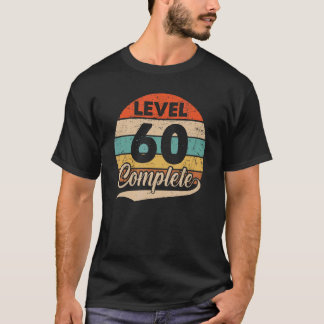 Niveau 60 compleet 60ste huwelijksverjaardag voor  t-shirt
