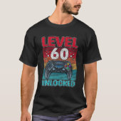 Niveau 60 niet-vergrendeld Geweldige sinds 1961 60 T-shirt (Voorkant)