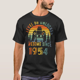 Niveau 68 Onvergrendelde geboortedag 68 jaar oud G T-shirt