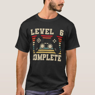 Niveau 6 Complete 6e Jubileum Video Gamer T-shirt