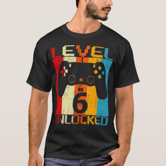 Niveau 6 geopend t-shirt (Voorkant)