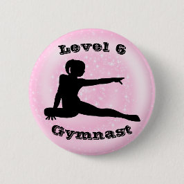 Niveau 6 Gymnast - Meisjes Gymnastiek Button