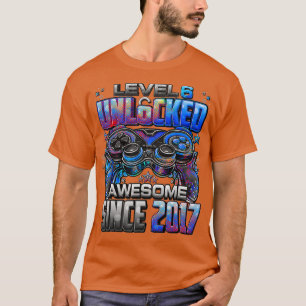 Niveau 6 niet-vergrendeld Geweldige sinds 2017 6e  T-shirt