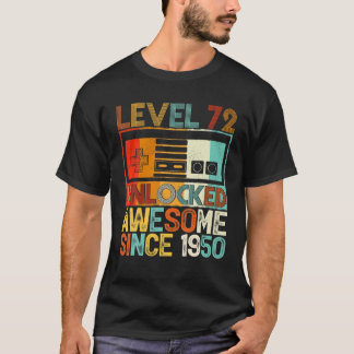 Niveau 72 niet-vergrendeld Geweldige sinds 1950 72 T-shirt