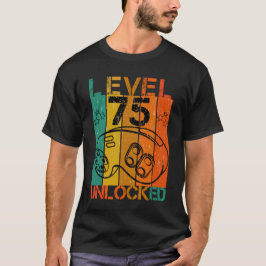 NIVEAU 75 NIET-GEBLOKKEERDE FUNNYGAMER GEEK 70E BI T-SHIRT