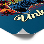 Niveau 75 Onvergrendelde Mannen Video Game 75th Bi Poster (Hoek)