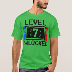 Niveau 7 Birthday jongens 7 jaar oude videogames G T-shirt