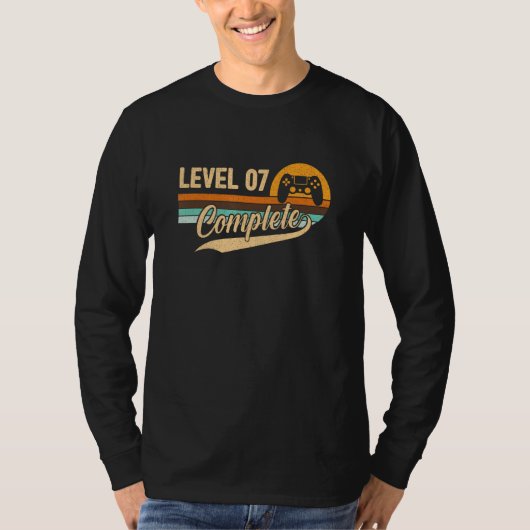 Niveau 7 compleet - 7e bruiloft Jubileum 1 jaar T-shirt (Voorkant)