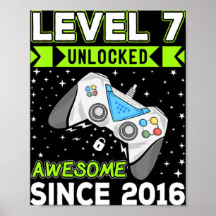 Niveau 7 Geweldige 2016 ontgrendeld videogame 7th  Poster