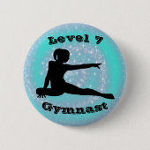 Niveau 7 Gymnast - Meisjes Gymnastiek Button (Voorkant)