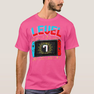 Niveau 7 Ontgrendeld 7e verjaardag Cadeauvideogame T-shirt