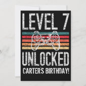 Niveau 7 Ontgrendeld 7e verjaardag op maat Kaart (Voorkant)