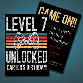 Niveau 7 Ontgrendeld 7e verjaardag op maat Kaart