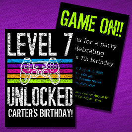 Niveau 7 onvergrendelde 7e verjaardag persoonlijke kaart