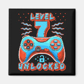 Niveau 7 Onvergrendelde videogame 7e verjaardag Ga Magneet (Voorkant)