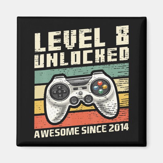 Niveau 8 Geweldige 2014-videogame 8th Birth Magneet (Voorkant)