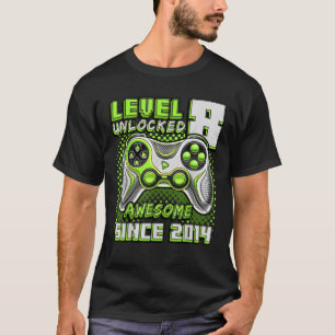Niveau 8 Geweldige 2014-videogame 8th Birth T-shirt