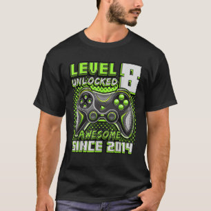 Niveau 8 Geweldige 2014-videogame 8th Birth T-shirt