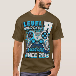 Niveau 8 Geweldige 2015-videogame 8th Birth T-shirt