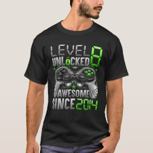 Niveau 8 niet-vergrendeld Geweldige sinds 2014 8e  T-shirt