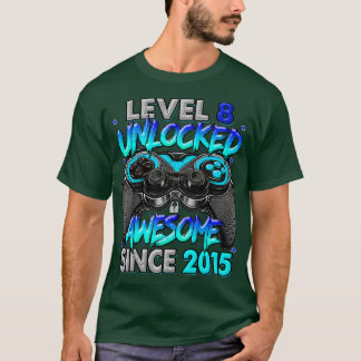 Niveau 8 niet-vergrendeld Geweldige sinds 2015 8e  T-shirt