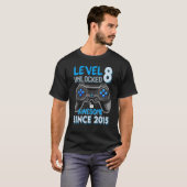 Niveau 8 niet-vergrendeld Geweldige sinds 2015 8e  T-shirt (Voorkant volledig)