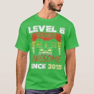 Niveau 8 niet-vergrendeld Geweldige sinds 2015 8e T-shirt